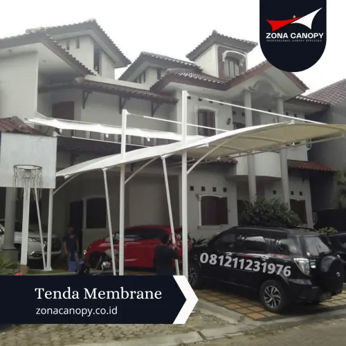 Canoppy Membrane Carport di Tanjung Priuk